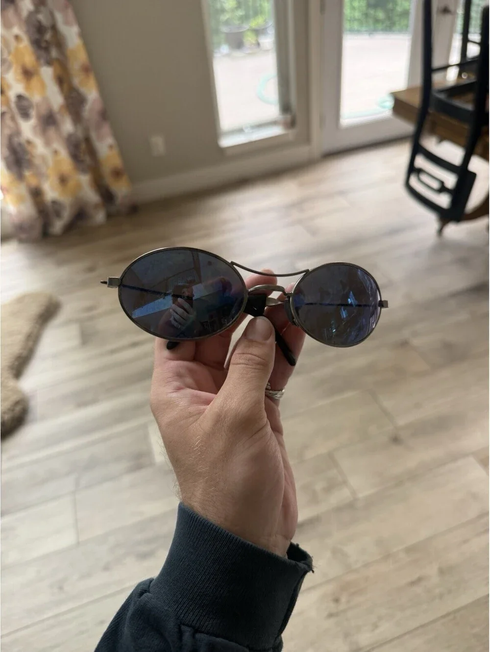VINTAGE B&L RAY-BAN BLUE MIRROR ORBS SUNGLASSEs